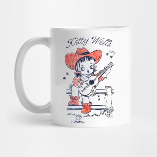 Kitty Wells / Retro Style Country Fan Design Mug